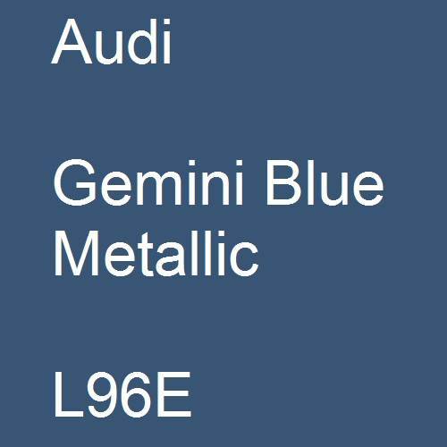 Audi, Gemini Blue Metallic, L96E.